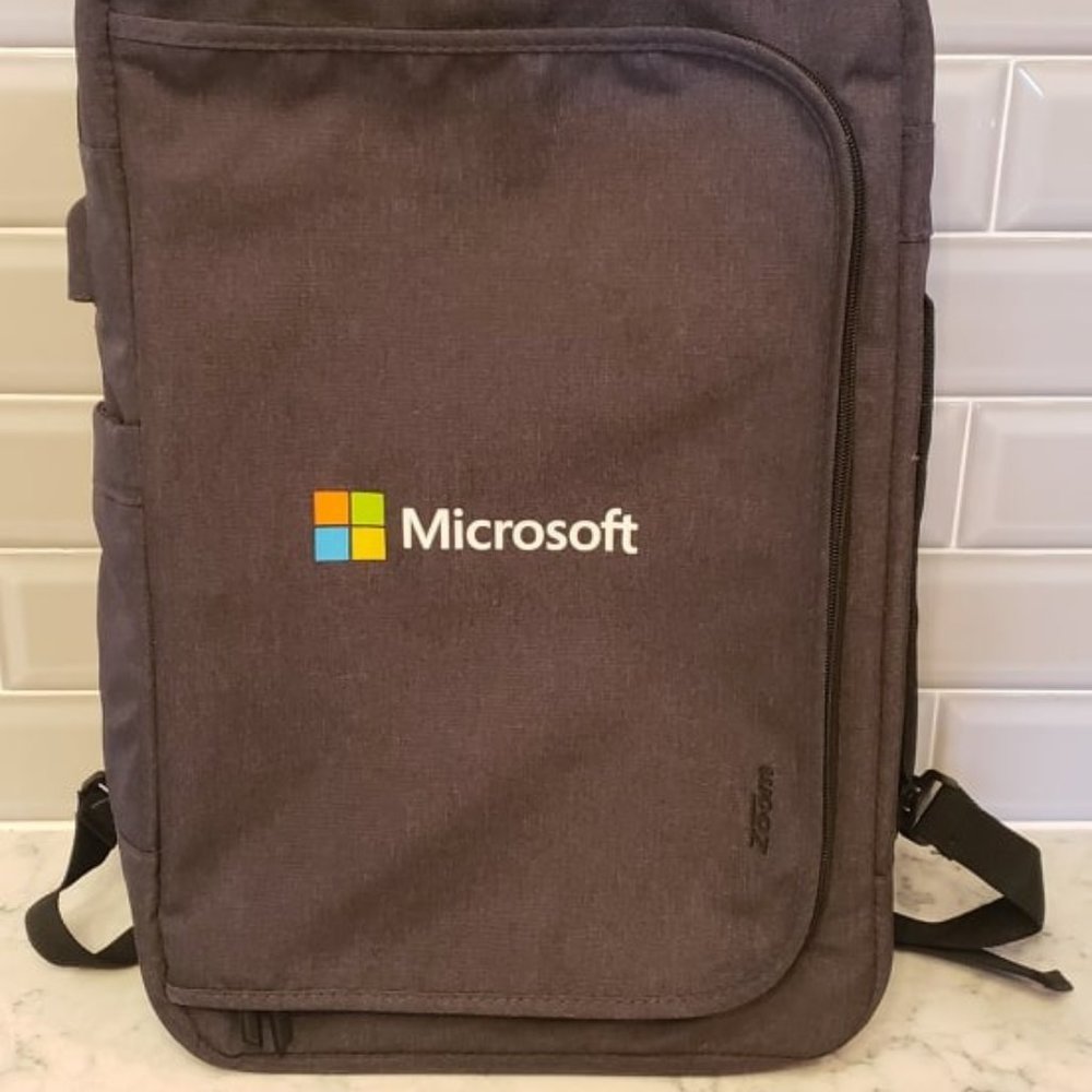 "Microsoft" Zoom 15" Computer Security Backpack